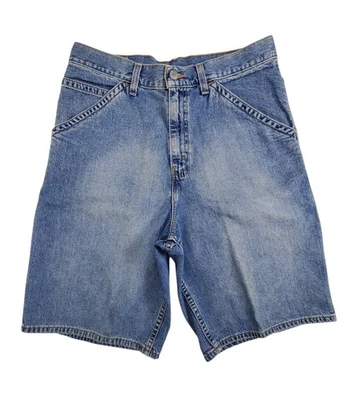 Pantalones Cortos De Colección Levis Carpenter Denim Para Hombre Talla 31 Lavado Ligero Y2K Patinador Súper Desvanecido Foto 1 de 4