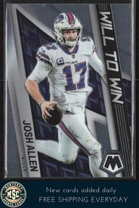 Josh Allen 2022 Panini Mosaic Will to Win #WW-4 Buffalo Bills - Picture 1 of 2