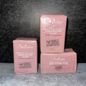 3er Set Shea Moisture Peace Rosenöl Sheabutter Seife mit Baobab Öl, 8 oz - Bild 1 von 1