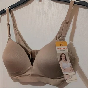 Simply Perfect Warner's Supersoft Wireless Lift Back Smoothing T-shirt Bra 34C - Picture 1 of 8