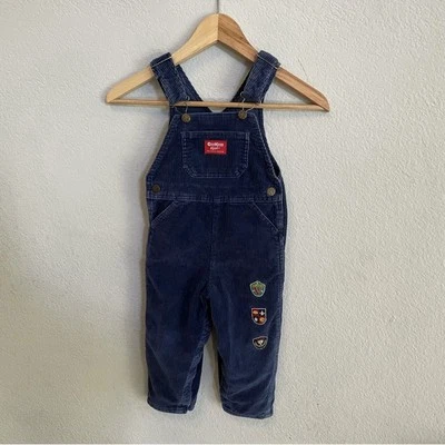 Mono de pana azul vintage OshKosh B’gosh 4T Foto 1 de 4