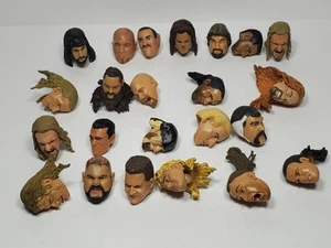 WWE WWF Lot Of Heads Only Accessories Loose Part Lot Custom Fodder b5 - Picture 1 of 6