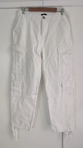 Stussy Mens 30 Surplus Cargo Pants Washed White - Picture 1 of 16