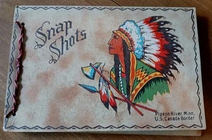 Snap Shots Leather  Souvenir Of  Pigeon River, Minn. Photo album - Bild 1 von 5