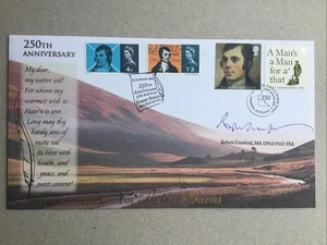 2009 Buckingham Covers 250th Of Robert Burns Birth Official First Day Cover Sig - Picture 1 of 3