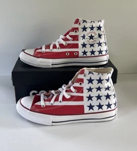 Converse All Star Chuck Taylor Estrellas y Rayas Hombres Juniors Talla 5 Top Alto NUEVO - Imagen 1 de 7