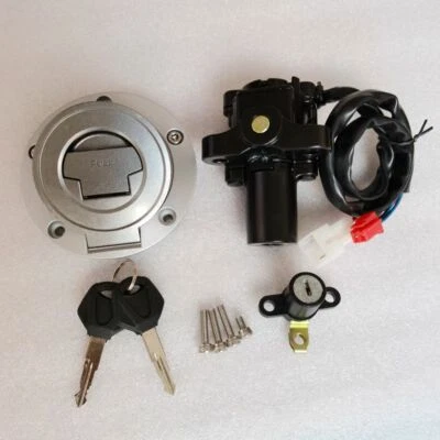 Ignition Switch Fuel Gas Cap Seat Lock Key For Yamaha FZ6R 04-16 YZF R1 R6 98-05 - Image 1 of 4
