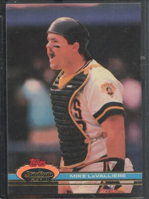 1991 Topps Stadium Club #279 Mike LaValliere Pittsburgh Pirates - Image 1 of 2
