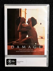 Damage - 1992 Psychological Drama Film - Louis Malle Jeremy Irons - RARE R4 DVD - Picture 1 of 4