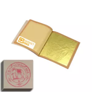 Foglio foglia oro commestibile commestibile taglia molto piccola 24K 1,5 cm (0,6") arte torta nuziale cucina - Foto 1 di 6