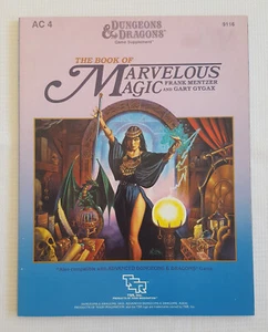AC4 DAS BUCH DER WUNDERBAREN MAGISCHEN DUNGEONS & DRAGONS TSR FRANK MENTZER GARY GYGAX - Bild 1 von 3
