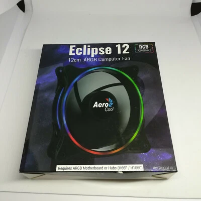 AEROCOOL Eclipse 12 ARGB - Ventilateur pour Boîtier - 12cm A- RGB - Photo 1/2