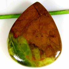 64.85 Cts. Natural Green Opal Cabochon Gemstone, Pear Shape (31x39x6 mm) GR_754