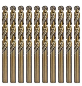 HSS Cobalt Drill Bit M35 Jobber Length Twist 7/32" Drill Steel Metal Iron-10Pcs - Picture 1 of 10