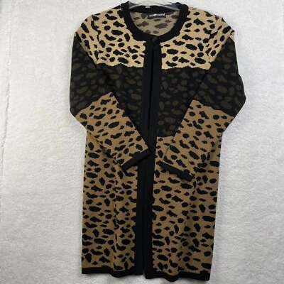 Sag Harbor свитер платье женщин Sz M животное печати длинный свитер - Изображение 1 из 4