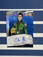 2022 Topps Chrome Star Wars Galaxy Blue #/150 Auto Kazuda Xiono-Chris Sean GA-CS
