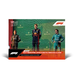 Topps Now Formula 1 2023 - Card 009 - Verstappen Hamilton Alonso Championspodium - Picture 1 of 2