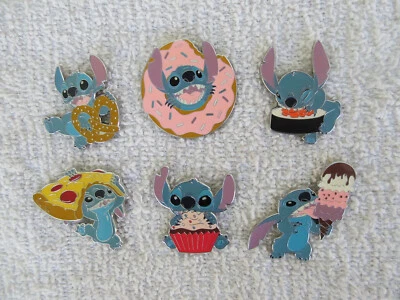 Loungefly Disney Stitch Food Treats Blind Box Mystery Complete 6 Pin Set 2021 - Изображение 1 из 4