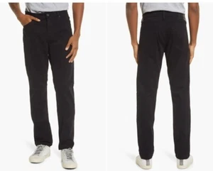 $ 198 Neu mit Etikett Herren 38 34 Everett Wildleder Stretch Satin gerade Passform Hose super schwarz - Bild 1 von 13