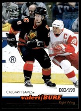 1999-00 PACIFIC EMERALD GREEN /199 Valeri Bure Calgary Flames #52