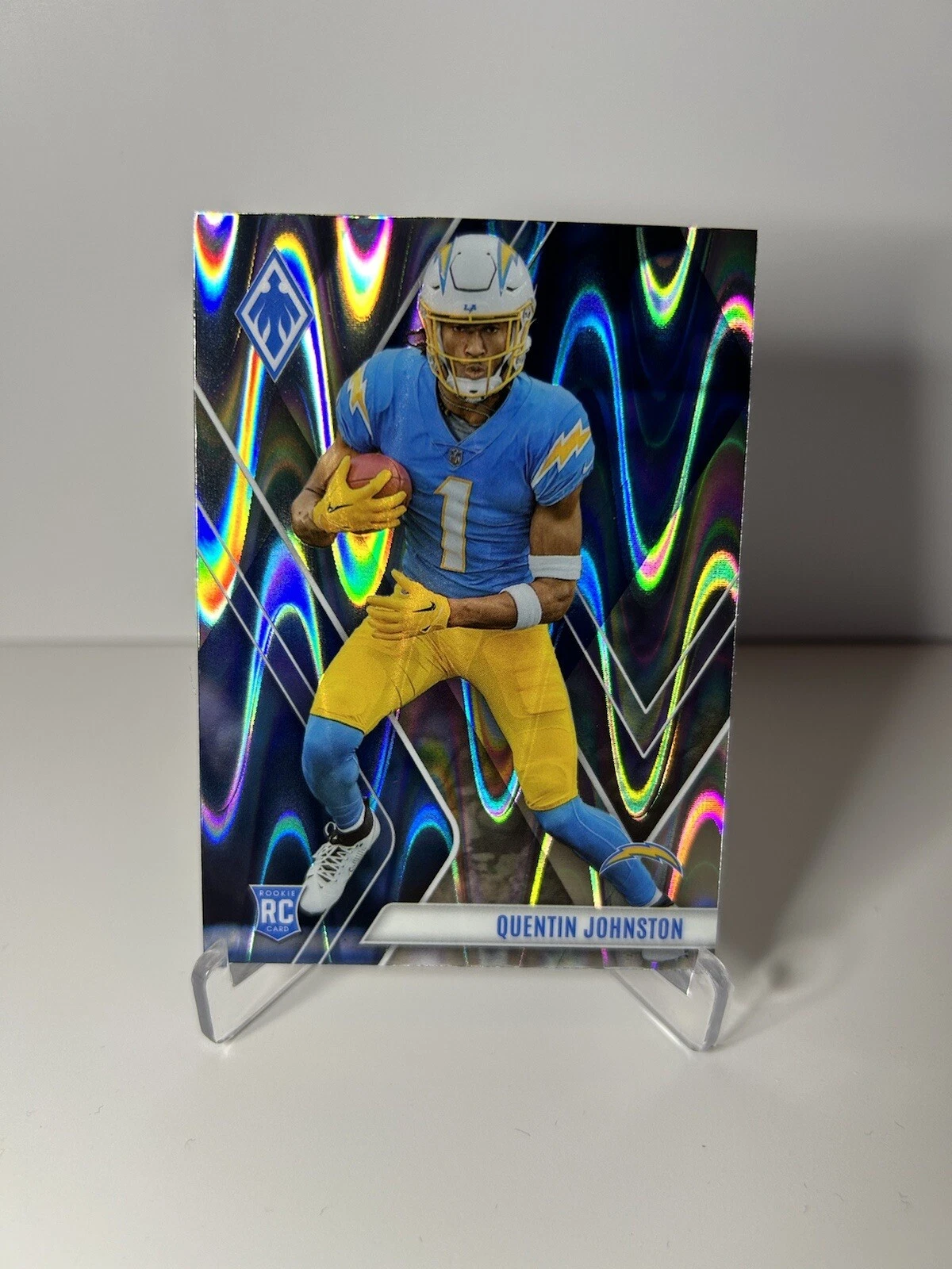 2023 Panini Phoenix-Quentin Johnston-Silver Seismic-Rookie-RC-#107-LA Chargers✨