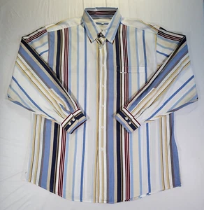 Alex Cannon Mens Shirt Button Down XL Long Sleeve Multicolor Pocket Cotton - Picture 1 of 14