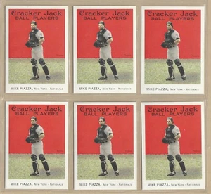 Lot of (6) 2004 Topps Cracker Jack MIKE PIAZZA #70 HOF Mets FREE/FAST SHIPPING - Picture 1 of 1