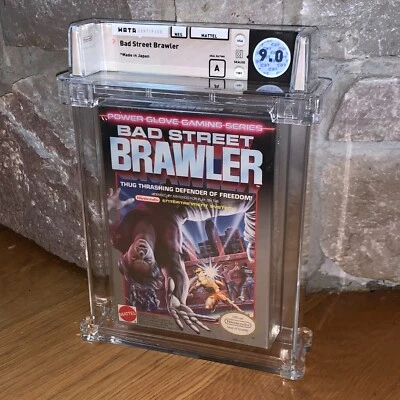 New NES Bad Street Brawler WATA 9.0 Factory Sealed H-Seam 1989 Graded Game - Image 1 of 2