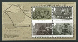 GREAT BRITAIN 2016 THE POST OFFICE AT WAR 1916 MINIATURE SHEET UNMOUNTED MINT - Picture 1 of 1