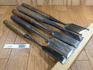 Cincel japonés vintage Tsuki Nomi Japón firmado vintage 15.41.29.23.43 mm JJ693 - Imagen 1 de 16
