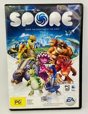 Spore  (Windows/Mac, 2008) DVD. PC game + Manual (from The Creator Of The SIMS) - Image 1 of 4