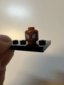 LEGO Custom Spider-Man Head - Blue / Brown (Brickluv Customs) Minifigures! - Picture 1 of 1