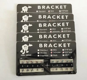 5 paquetes de soportes dentales de metal mini Roth 022 345 ganchos base de malla ultrafina - Imagen 1 de 8