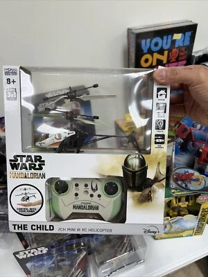 Star Wars Mandalorian Baby Yoda 2CH Mini IR RTF Electric RC Helicopter - Image 1 of 2