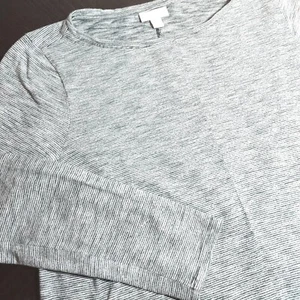 Top Pullover Pure Jill Suave 100% Algodón Gris Jaspeado Para Mujer Talla M Casi Nuevo - Imagen 1 de 7