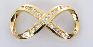 Diamond Infinity Slide Pendant in 14k Gold .54 Carats - Picture 1 of 3