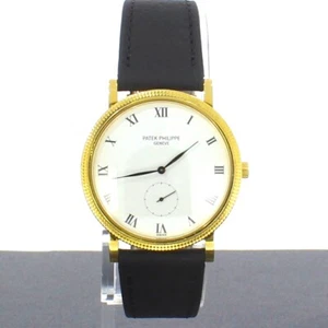 Patek Philippe Calatrava Gelbgold 18 Karat Leder xxyy-d - Bild 1 von 8