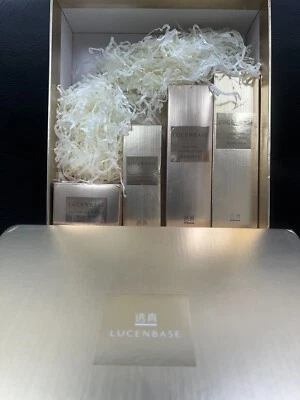 Lucenbase 4pcs set. Gold time Frozen Cream, Essence, Lotion & Toner. NIB -"Rare" - Image 1 of 4