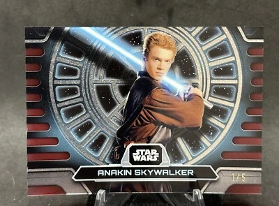 2024 Topps High Tek Star Wars #F-AS Anakin Skywalker Fantastek Red /5 - Image 1 of 2