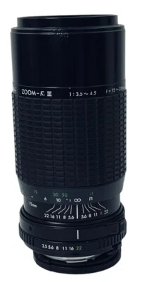 Multi-Coated Lens 52mm ZOOM-K III 1:3.5-4.5 f=75-210mm for Minolta SLR SIGMA - Image 1 of 4