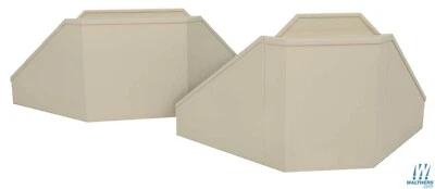 Walthers 933-3881 Bridge Abutment 2-Pack Kit N Scale Train - Image 1 of 2