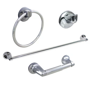 Juego de accesorios de baño de 4 piezas elección de acabados - cromo pulido/níquel cepillado - Imagen 1 de 12