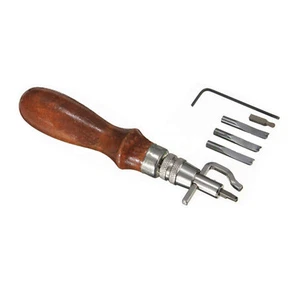 Neu Multifunktionales Leder Nähwerkzeug Holz + Stahl Material 5,2 Zoll Länge - Bild 1 von 5