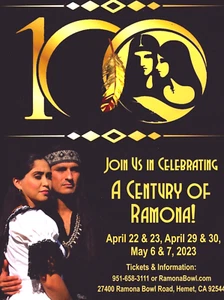 Ramona Play 100th Anniversary 2023 Advertising Mailer Hemet California H Jackson - Picture 1 of 2