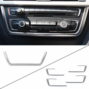 5pcs Interior central Chrome Dashboard Console cover trim for BMW F30 F32 F34 - Foto 1 di 5