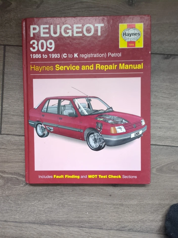 Haynes Service And Repair Manual Peugeot 309 86-93 (C To K Reg) Petrol New - Image 1 of 1