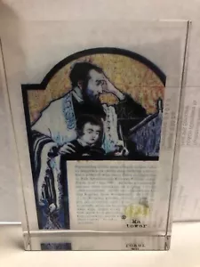 Shabbat Poland 1846 Lead Crystal Keepsake Hand Made Antique 1980's Israel Art - Picture 1 of 4