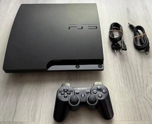 PLAYSTATION 3 SLIM CECH-3004A 160GB SCHWARZ INKL.CONTROLLER GETESTET & GEPRÜFT - Bild 1 von 6