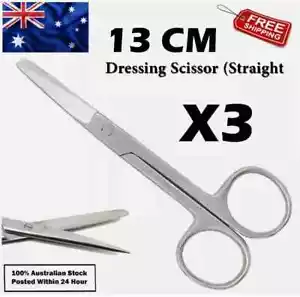Dressing Scissor Surgical Tool Bandage Medical Surgical Veterinary Straight 5" - Picture 1 of 6