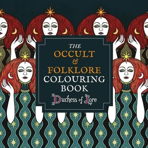 The Occult & Folklore Clouring Book Dutchess of Lore 50 Designs *FREE P&P* - Picture 1 of 1